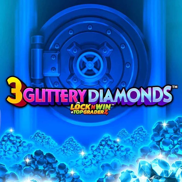 3 Glittery Diamonds logo – Slots by PearFiction Studios at Slota Casino