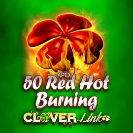50 Red Hot Burning Clover Links casino game by Novomatic – featured logo at Slota Casino