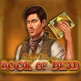 Book of Dead slot logo by Play'n GO at Slota Casino