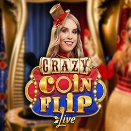 Crazy Coin Flip game by Evolution – logo hosted on Slota Casino