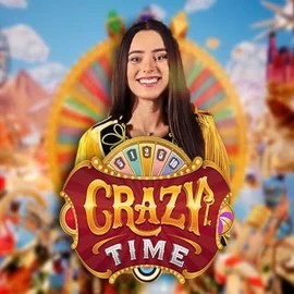 Official Live Casino logo: Crazy Time by Evolution at Slota Casino