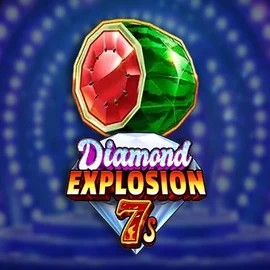 Diamond Explosion 7s online game logo by RubyPlay on slotacasino.eu.com