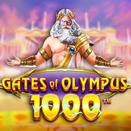 Gates of Olympus 1000 online game logo by Pragmatic Play on slotacasino.eu.com