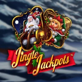 Jingle Jackpots slot logo by Dragon Gaming at Slota Casino