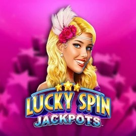 Lucky Spin Jackpots logo by Novomatic at Slota Casino
