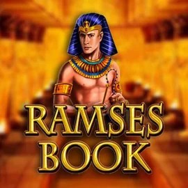 Ramses Book slot logo by Gamomat at Slota Casino