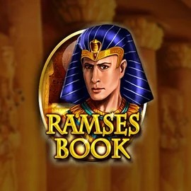 Ramses Book Deluxe slot logo by Gamomat at Slota Casino