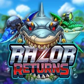 Razor Returns online game logo by Push Gaming on slotacasino.eu.com