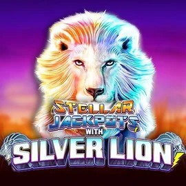Stellar Jackpots with Silver Lion slot icon by Lightning Box Game, available at Slota Casino
