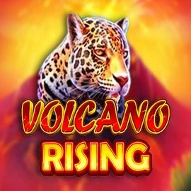Volcano Rising online game logo by RubyPlay on slotacasino.eu.com